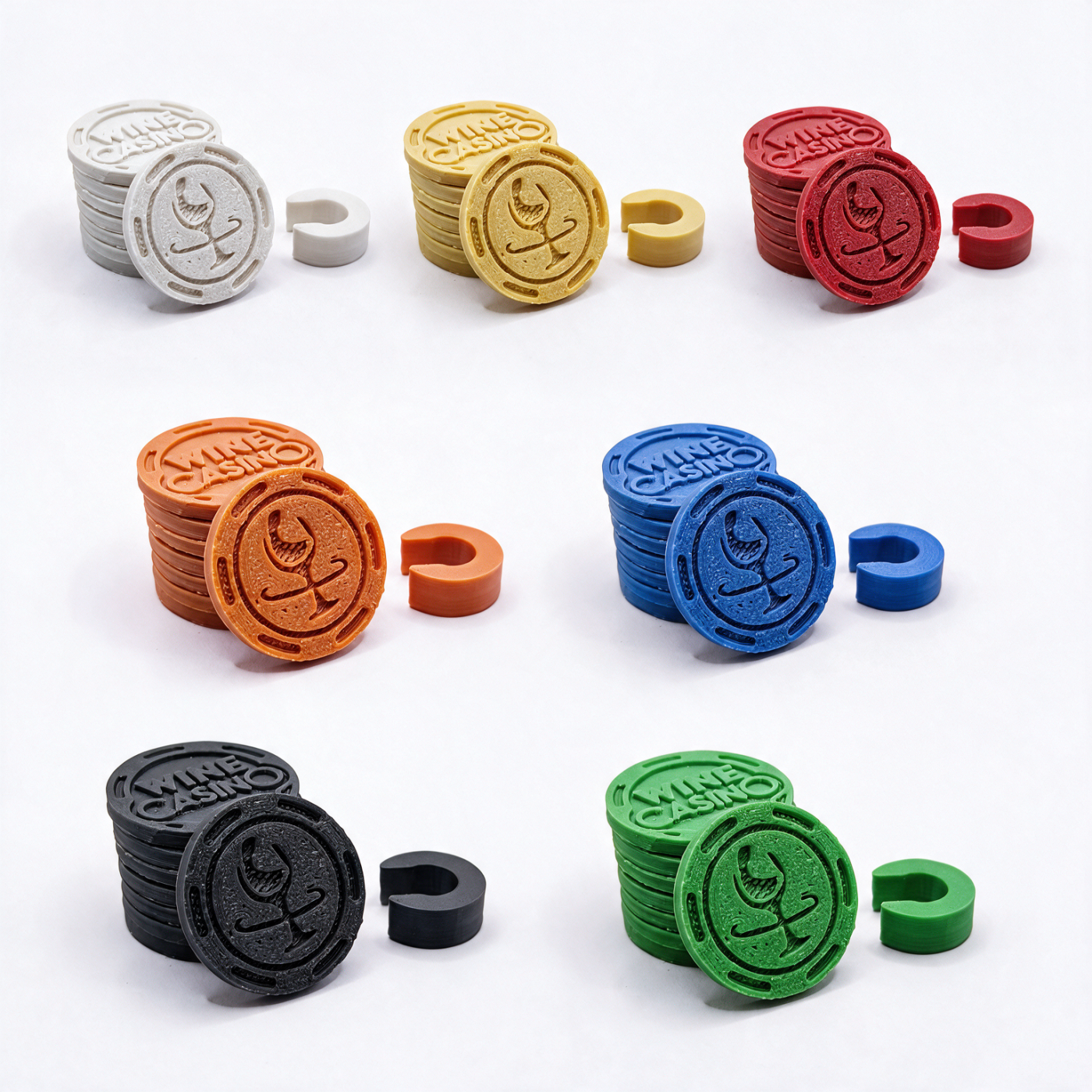 Kit 8 Fichas + Marca taça