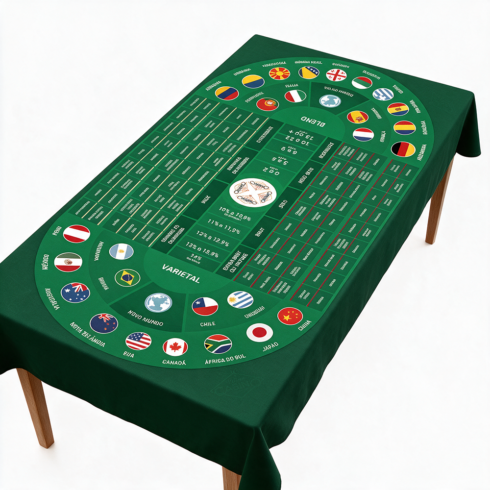 Toalha Wine Casino - 140x80cm
